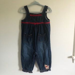 12-18M Gymboree Christmas overalls